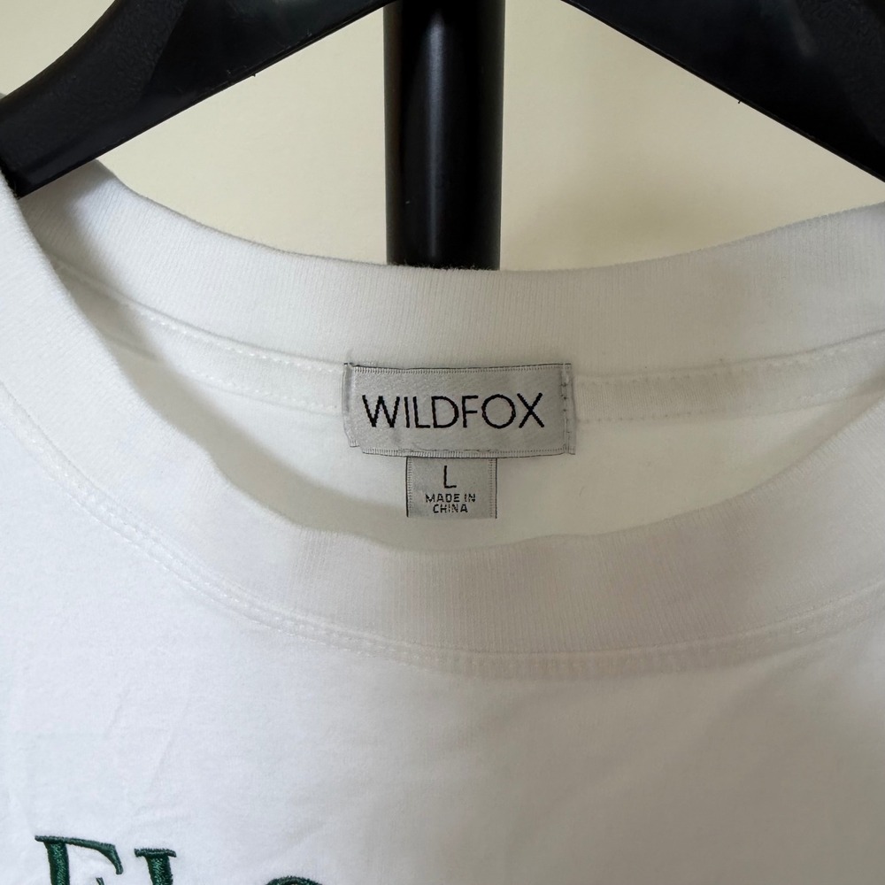 Wildfox Florida Orange Blossom Tee White Cotton T-Shirt Large WF008688 - Picture 2 of 8